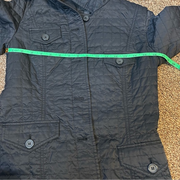 Express Black Trench Coat with Quilted Design - Picture 4 of 6